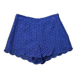 Lulu's Lo royal blue eyelet lace shorts size XS
